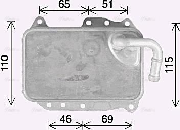 Ava Quality Cooling AI3437 - Масляний радіатор, рухове масло autocars.com.ua