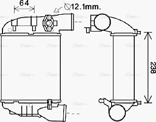 Ava Quality Cooling AI 4186 - Интеркулер autocars.com.ua