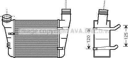 Ava Quality Cooling AI 4221 - Интеркулер, теплообменник турбины avtokuzovplus.com.ua