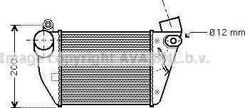 Ava Quality Cooling AI 4224 - Интеркулер, теплообменник турбины avtokuzovplus.com.ua