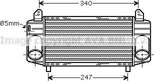 Ava Quality Cooling AI4357 - Интеркулер, теплообменник турбины autodnr.net