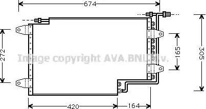 AVA AI 5114 - Конденсатор, кондиціонер autocars.com.ua