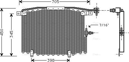 Ava Quality Cooling AI 5115 - Конденсатор, кондиціонер autocars.com.ua