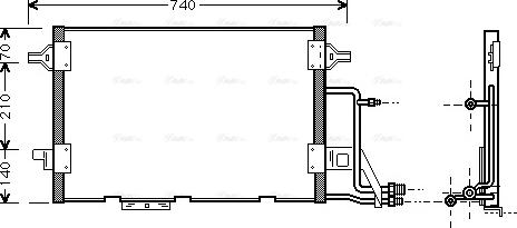 Ava Quality Cooling AI 5137 - Конденсатор кондиционера avtokuzovplus.com.ua