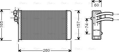 Ava Quality Cooling AI 6141 - Теплообмінник, опалення салону autocars.com.ua