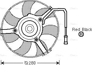 Ava Quality Cooling AI 7504 - Вентилятор радіатора VW вир-во AVA autocars.com.ua