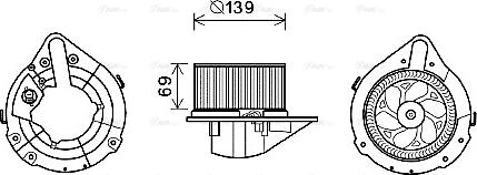 Ava Quality Cooling AI8372 - Вентилятор салону autocars.com.ua