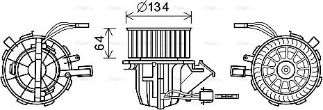 Ava Quality Cooling AI8392 - Вентилятор салону autocars.com.ua