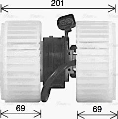 AVA AI8443 - Вентилятор салону autocars.com.ua