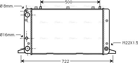 Ava Quality Cooling AIA2047 - Радіатор, охолодження двигуна autocars.com.ua