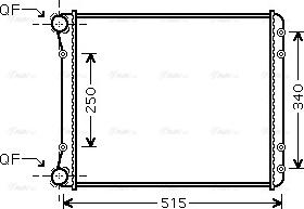 Ava Quality Cooling AIA2220 - Радиатор, охлаждение двигателя avtokuzovplus.com.ua