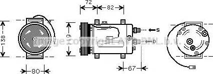 Ava Quality Cooling AI K177 - Компрессор кондиционера avtokuzovplus.com.ua