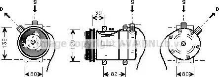 Ava Quality Cooling AI K009 - Компрессор кондиционера avtokuzovplus.com.ua