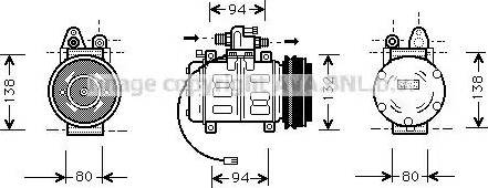 Ava Quality Cooling AI K180 - Компресор, кондиціонер autocars.com.ua