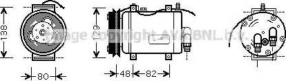 Ava Quality Cooling AI K228 - Компресор, кондиціонер autocars.com.ua