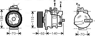 Ava Quality Cooling AI K269 - Компрессор кондиционера avtokuzovplus.com.ua