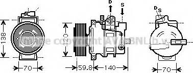 Ava Quality Cooling AI K278 - Компресор, кондиціонер autocars.com.ua