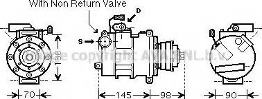 Ava Quality Cooling AIK339 - Компрессор кондиционера avtokuzovplus.com.ua