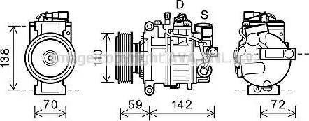 Ava Quality Cooling AIK341 - Компресор, кондиціонер autocars.com.ua