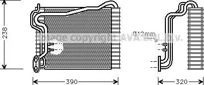 Ava Quality Cooling AI V146 - Випарник, кондиціонер autocars.com.ua