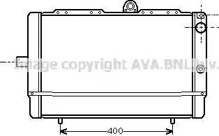 Ava Quality Cooling AL2045 - Радіатор, охолодження двигуна autocars.com.ua