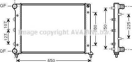 Ava Quality Cooling AL 2078 - Радіатор, охолодження двигуна autocars.com.ua