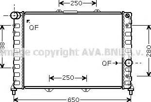 Ava Quality Cooling AL 2091 - Радіатор, охолодження двигуна autocars.com.ua