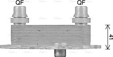 Ava Quality Cooling AL3152 - Масляний радіатор, рухове масло autocars.com.ua