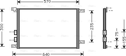 Ava Quality Cooling AL 5070 - Конденсатор кондиционера avtokuzovplus.com.ua