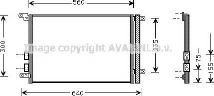 Ava Quality Cooling AL5082 - Конденсатор, кондиціонер autocars.com.ua