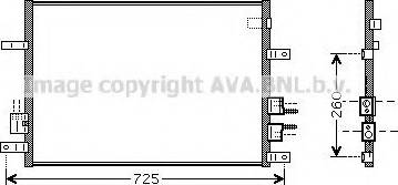 Ava Quality Cooling AL 5097 - Конденсатор, кондиціонер autocars.com.ua