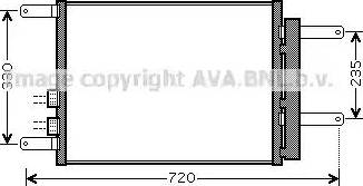 Ava Quality Cooling AL 5111 - Конденсатор, кондиціонер autocars.com.ua