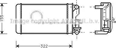 AVA AL 6032 - Теплообмінник, опалення салону autocars.com.ua