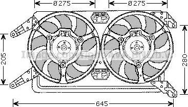 Ava Quality Cooling AL 7507 - Вентилятор, охолодження двигуна autocars.com.ua
