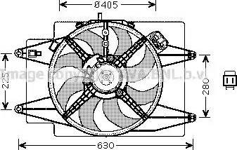 Ava Quality Cooling AL 7509 - Вентилятор, охолодження двигуна autocars.com.ua