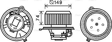 Ava Quality Cooling AL8139 - Вентилятор салону autocars.com.ua