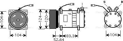 Ava Quality Cooling ALAK095 - Компресор, кондиціонер autocars.com.ua