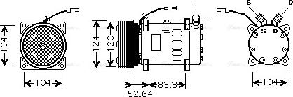 Ava Quality Cooling AL K095 - Компресор, кондиціонер autocars.com.ua