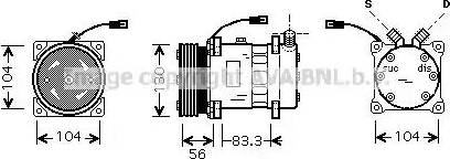 Ava Quality Cooling AL K102 - Компрессор кондиционера avtokuzovplus.com.ua