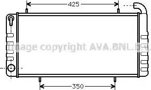 Ava Quality Cooling AU 2102 - Радіатор, охолодження двигуна autocars.com.ua