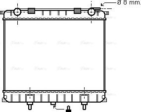 Ava Quality Cooling AU 2125 - Радіатор, охолодження двигуна autocars.com.ua