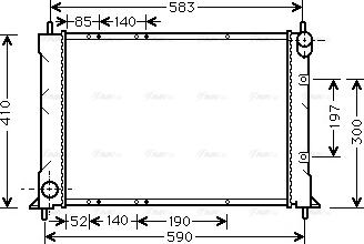 Ava Quality Cooling AU 2149 - Радиатор, охлаждение двигателя avtokuzovplus.com.ua