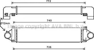 Ava Quality Cooling AU4218 - Интеркулер, теплообменник турбины avtokuzovplus.com.ua