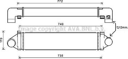 Ava Quality Cooling AU4219 - Интеркулер autocars.com.ua