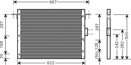 Ava Quality Cooling AU 5075 - Конденсатор, кондиціонер autocars.com.ua