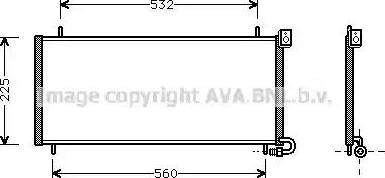 Ava Quality Cooling AU 5115 - Конденсатор, кондиціонер autocars.com.ua