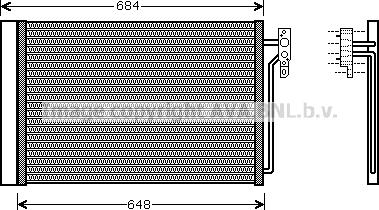 Ava Quality Cooling AU5182D - Конденсатор, кондиціонер autocars.com.ua