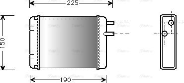 Ava Quality Cooling AU 6083 - Теплообмінник, опалення салону autocars.com.ua