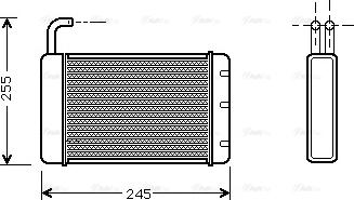 Ava Quality Cooling AU 6086 - Теплообменник, отопление салона autodnr.net