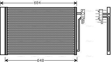 Ava Quality Cooling AUA5182D - Конденсатор, кондиціонер autocars.com.ua